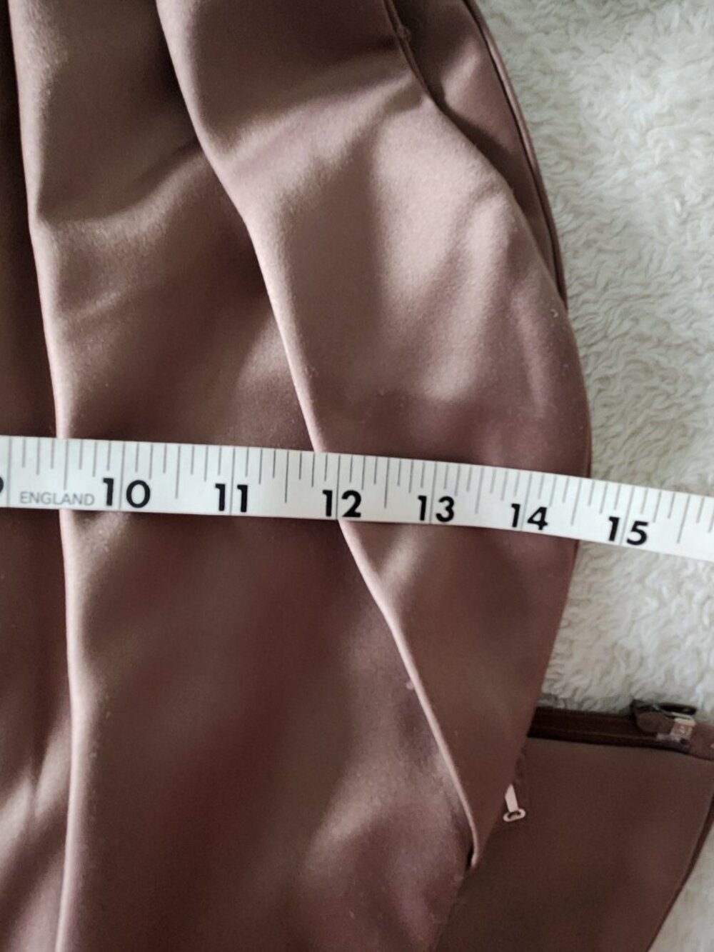 Ladies Obsessions Haute Couture Two Piece Brown Satin A-line Corset Dress Sz 10 - Picture 14 of 14
